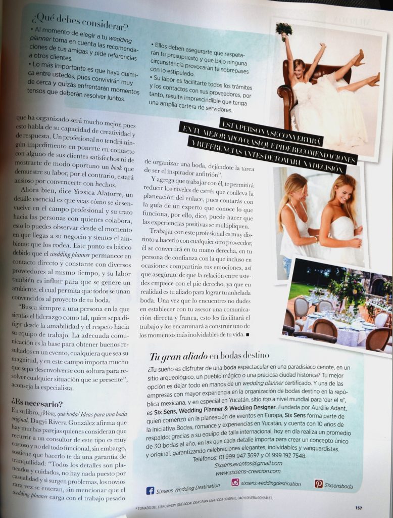 Wedding planner Vanidades