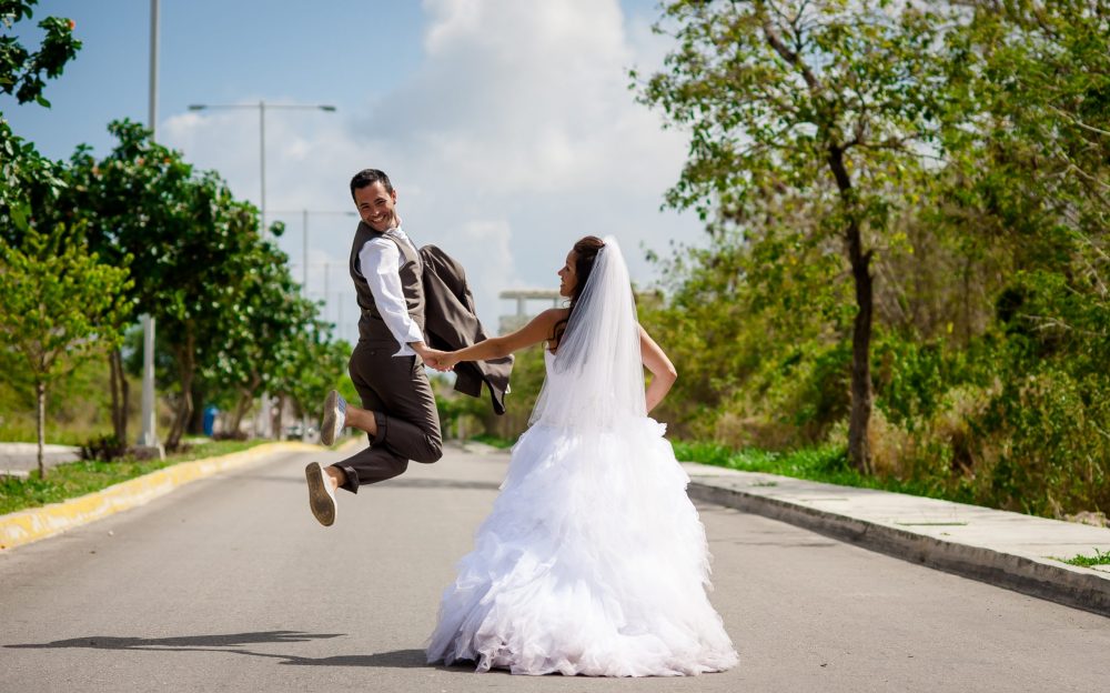 Trash the dress boda calle