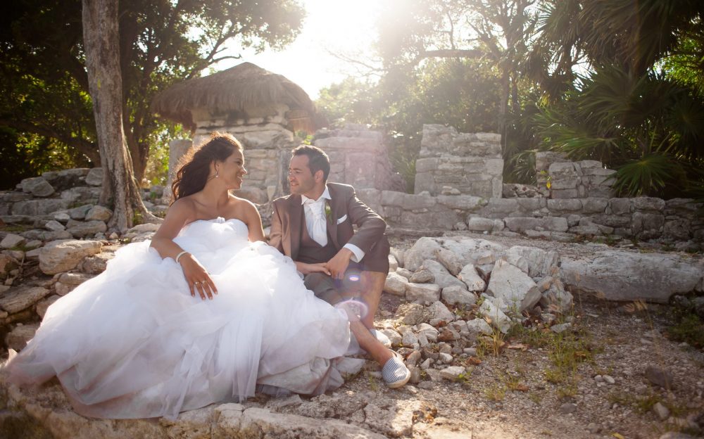 Trash the dress playa del Carmen